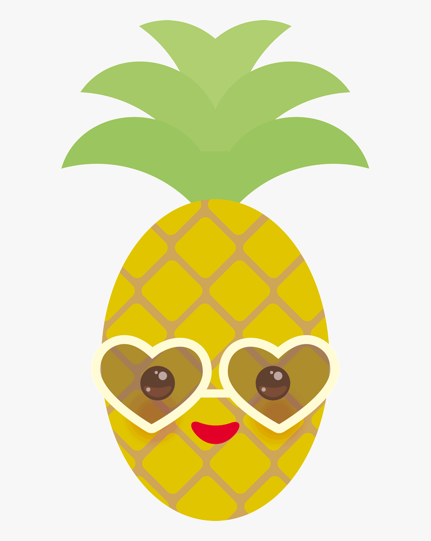 Piña Kawaii Cute Png - Dibujos De Piñas Kawaii, Transparent Png, Free Download