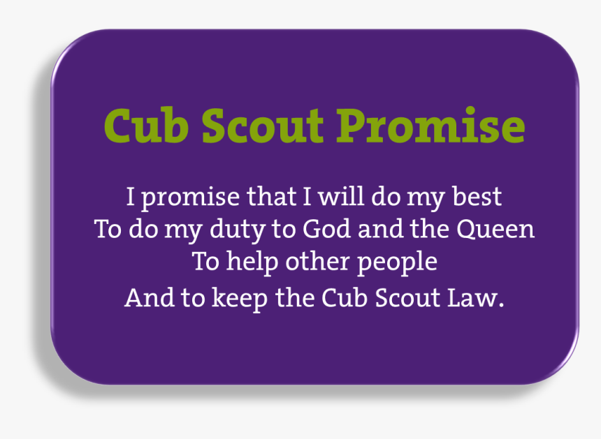 Printable Cub Scout Promise, HD Png Download, Free Download