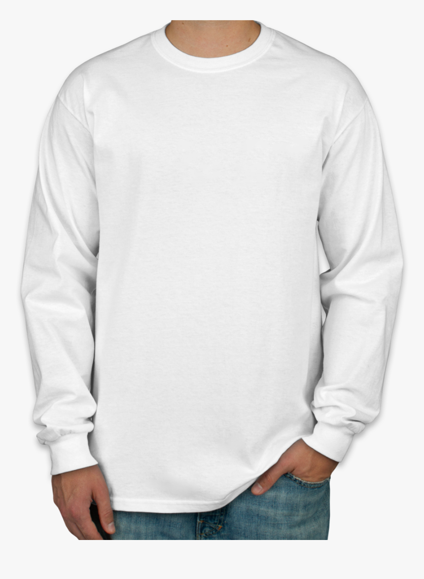 long sleeve white t shirt png