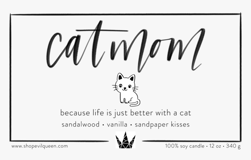 Evil Queen Cat Mom Candle - Cat Mom, HD Png Download, Free Download