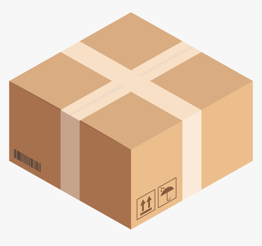 Square Cardboard Box Png Clip Art, Transparent Png, Free Download