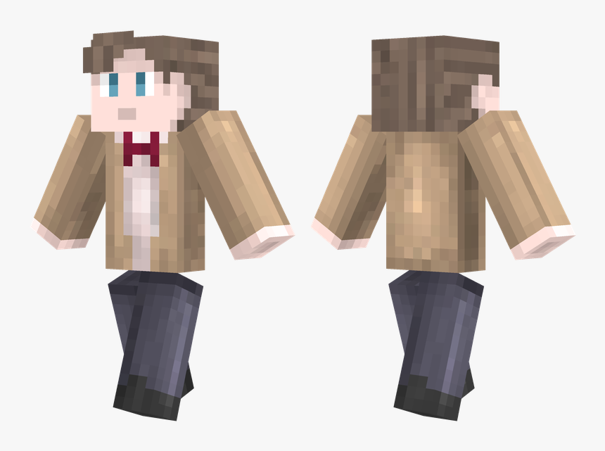 11th Doctor Minecraft Skin, HD Png Download, Free Download