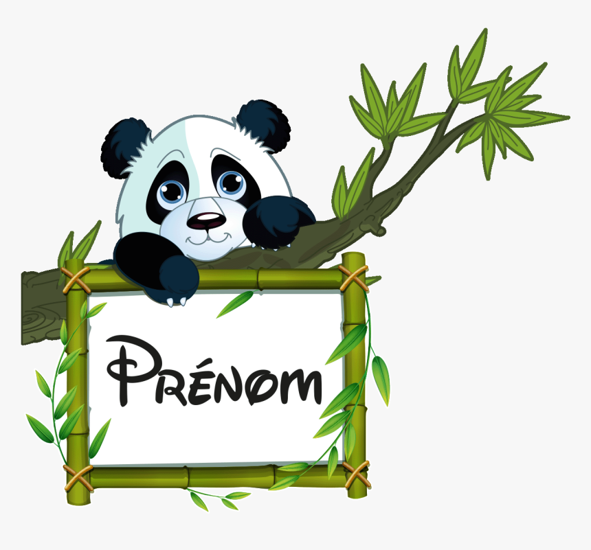 Stickers Panda Prenom, HD Png Download, Free Download