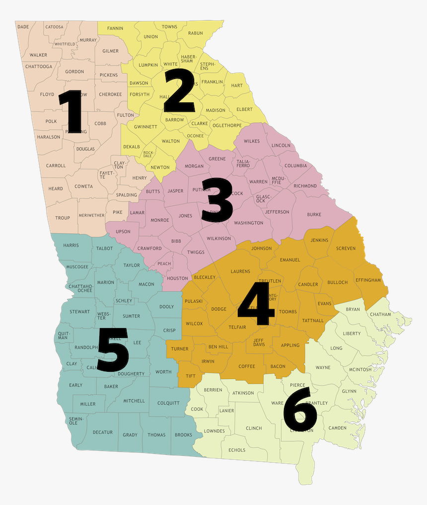 Map Of Regions By Number - Poster, HD Png Download, Free Download