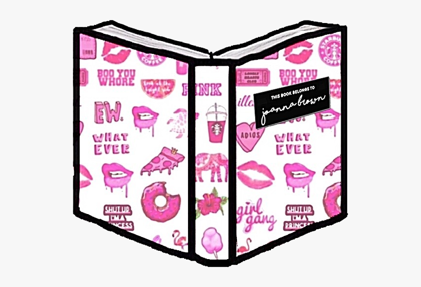 #book #school #notebooks #tumblr #hipster #pink #girly - Graphic Design, HD Png Download, Free Download