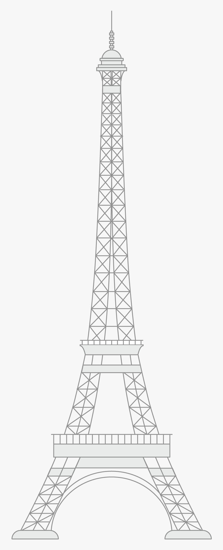 Eiffel Tower Drawing, HD Png Download, Free Download