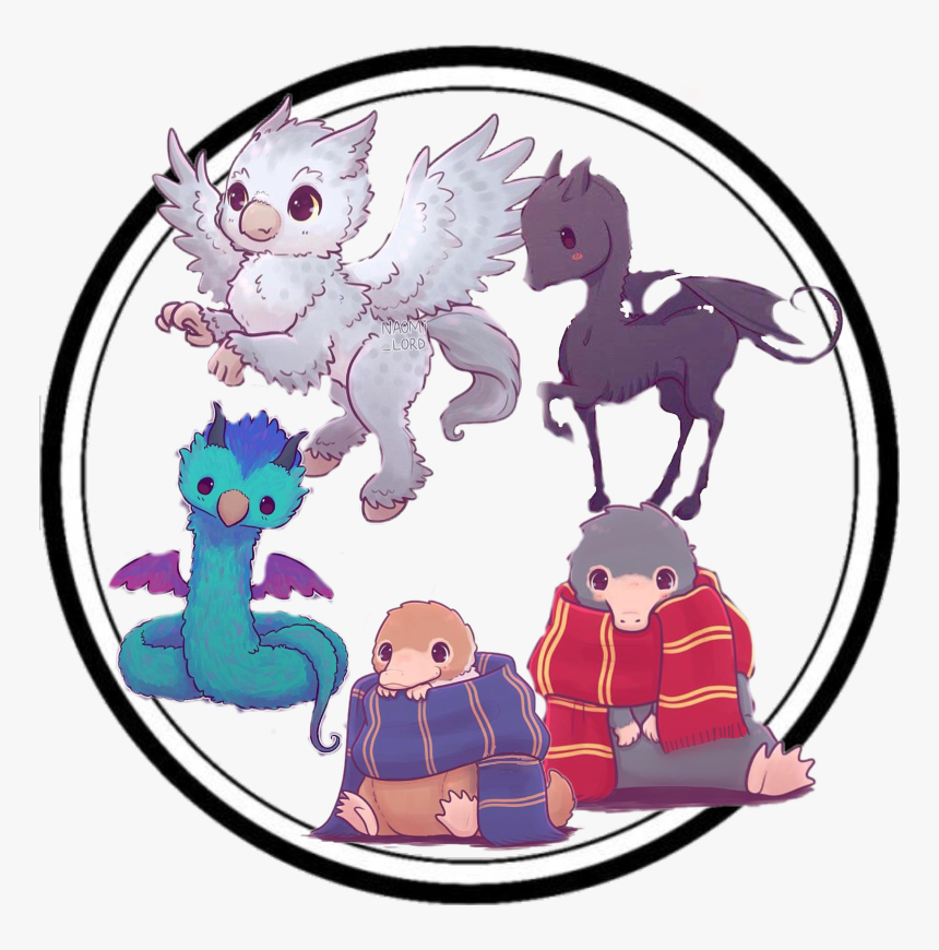 #fantastic Beasts #harry Potter #niffler # Occamy # - Cartoon, HD Png Download, Free Download