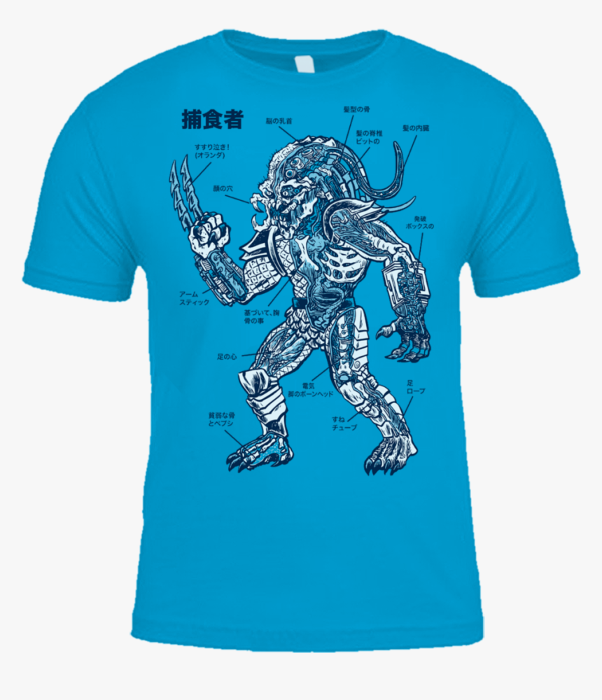 Image Of Anatomy Of The Predator T-shirt - Predator Pics T Shirts, HD Png Download, Free Download