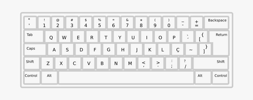 Keyboard Abnt2 Pt Br, HD Png Download, Free Download