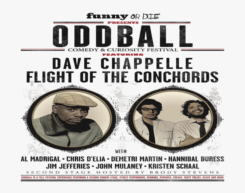 Funny Or Die Comedy Tour - Oddball Comedy Festival 2013 Lineup, HD Png Download, Free Download