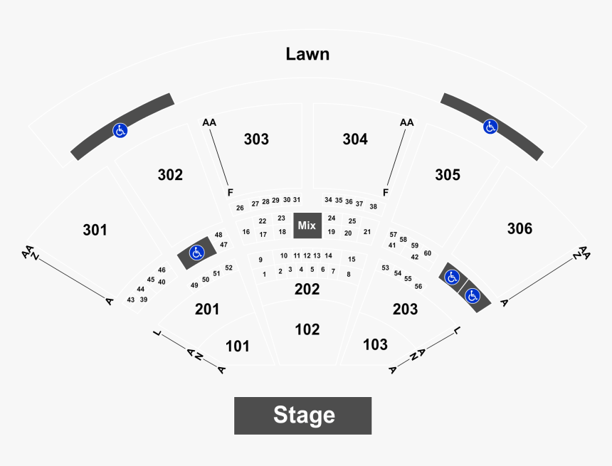 Usana Seating Chart With Rows, HD Png Download, Free Download