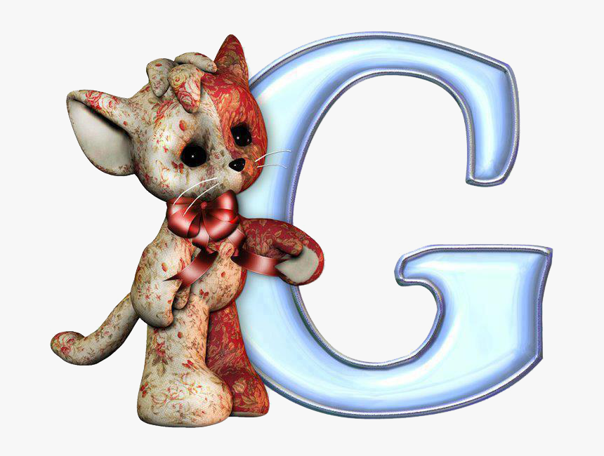 Alfabeto Azul Con Gatos Png - Abecedarios Png Gatos, Transparent Png, Free Download