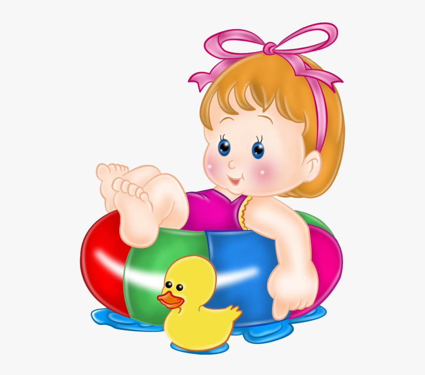 Bebe Na Piscina Desenho, HD Png Download, Free Download