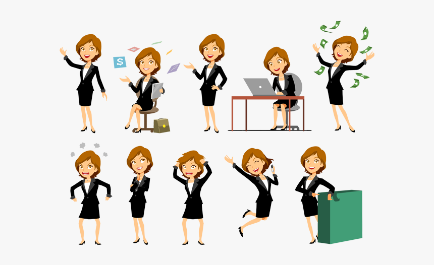 Thumb Image - Business Woman Vector Png, Transparent Png, Free Download