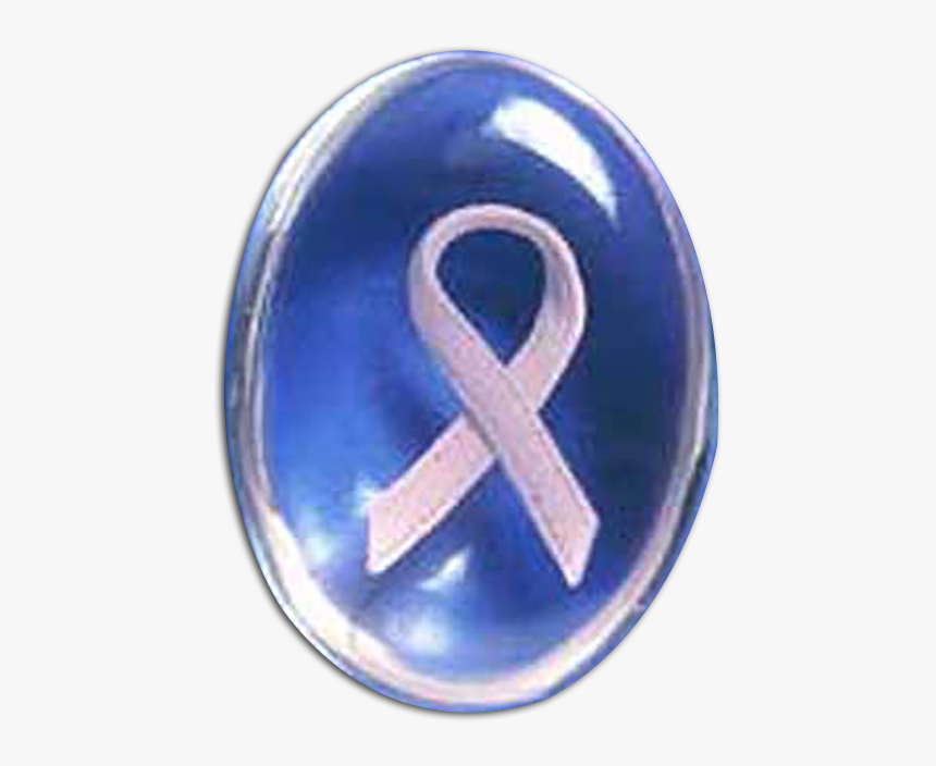 Breast Cancer Pink Awareness Ribbon Smooth Worry Stone - Emblem, HD Png Download, Free Download