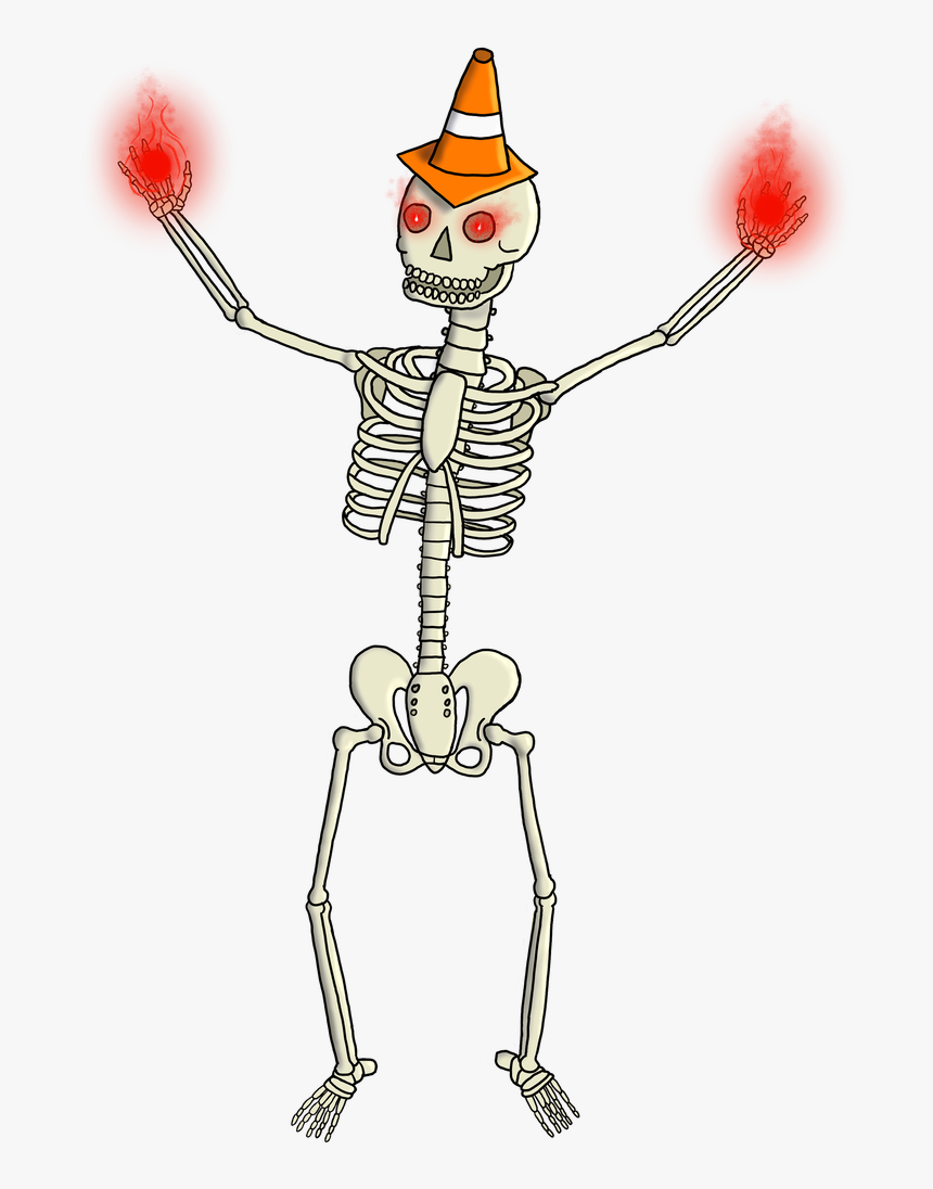 Drawing Wizards Skeleton - Cartoon, HD Png Download, Free Download