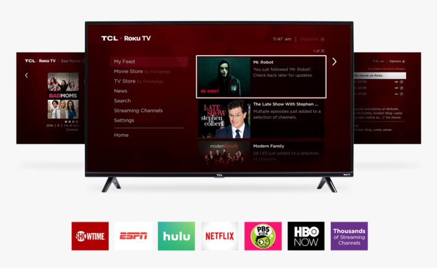 Tcl Tv Menu - Tcl 55s405 55 Inch 4k, HD Png Download, Free Download