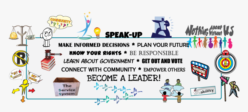 Speak Up, Make Decisions, Plan Your Future, Know Your - Cartoon, HD Png Download, Free Download