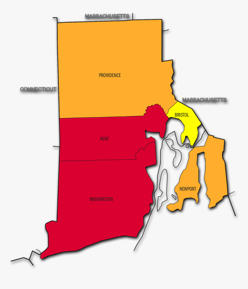 Rhode Island State Radon Map - Rhode Island State Png, Transparent Png, Free Download