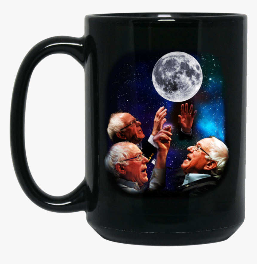 Three Bernie Sanders Moon Mug - Bernie Sanders Shirt Moon, HD Png Download, Free Download