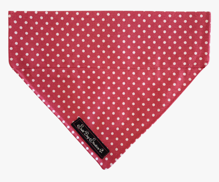 This Beautiful Fabric Dog Bandana Is Lovingly Handmade - Black Bandana Polka Dots, HD Png Download, Free Download