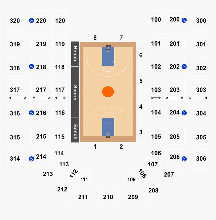 Ricoh Coliseum Seating Chart Wwe, HD Png Download, Free Download