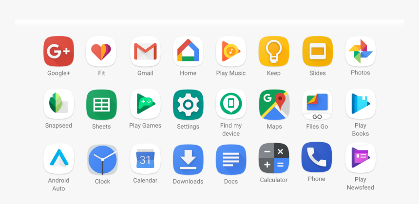 Android Home Screen Icons Png, Transparent Png, Free Download