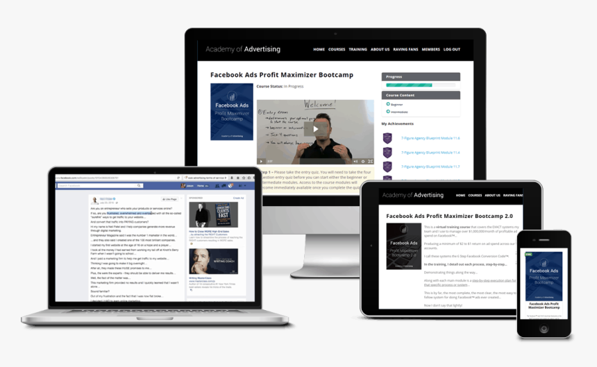 Jason Hornung’s Facebook Ads Profit Maximizer Bootcamp - Mobile Device, HD Png Download, Free Download