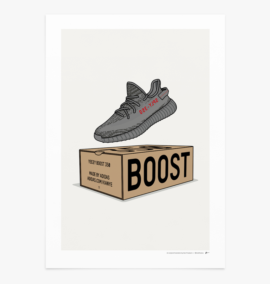 Kickposters Yeezy 350, HD Png Download, Free Download