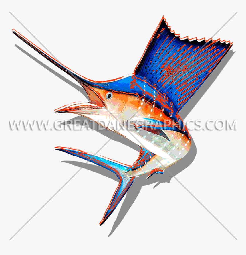 Funky Sailfish Production Ready - Atlantic Blue Marlin, HD Png Download, Free Download