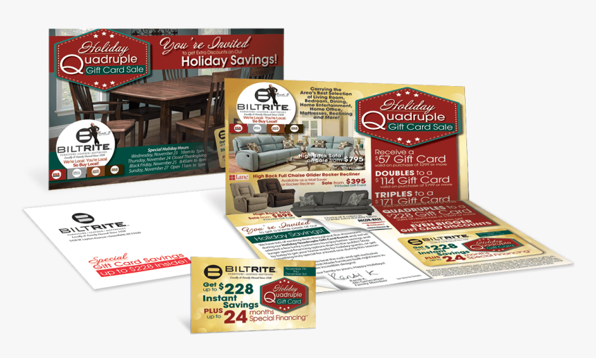 The Killer Gift Card Mailer Furniture Direct Mail Promotional - Flyer, HD Png Download, Free Download