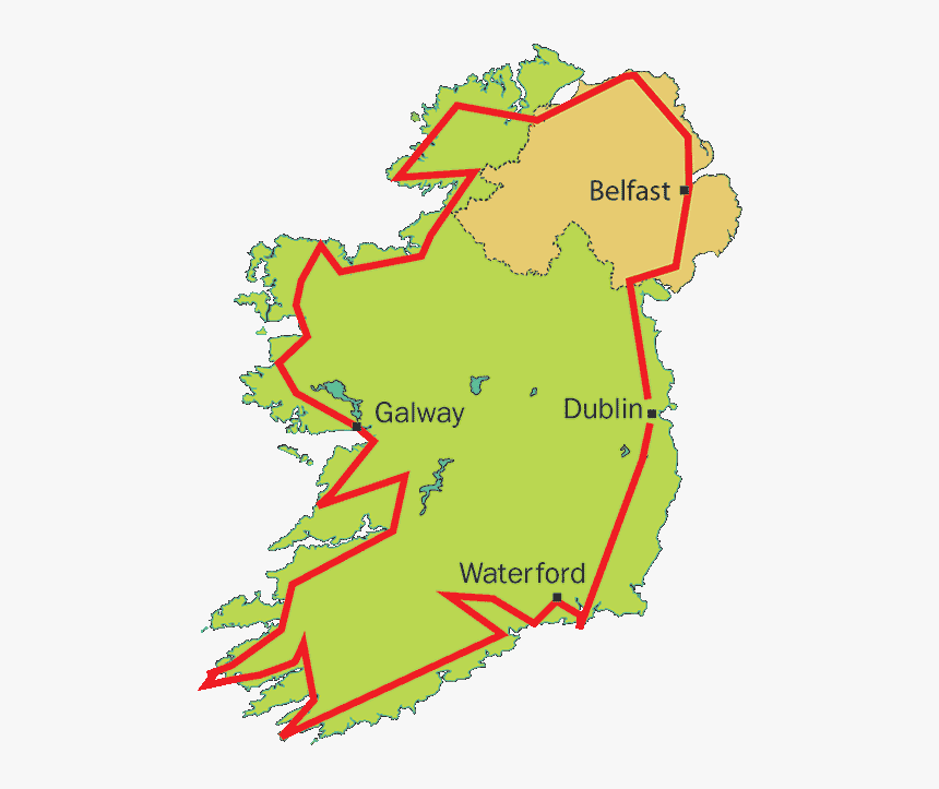 Irish Geology Tour Map - Map, HD Png Download, Free Download