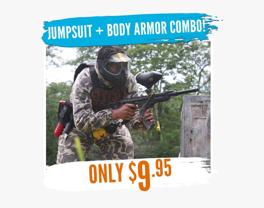 Camouflage Jumpsuit Body Armor Combo - Shoot Rifle, HD Png Download, Free Download