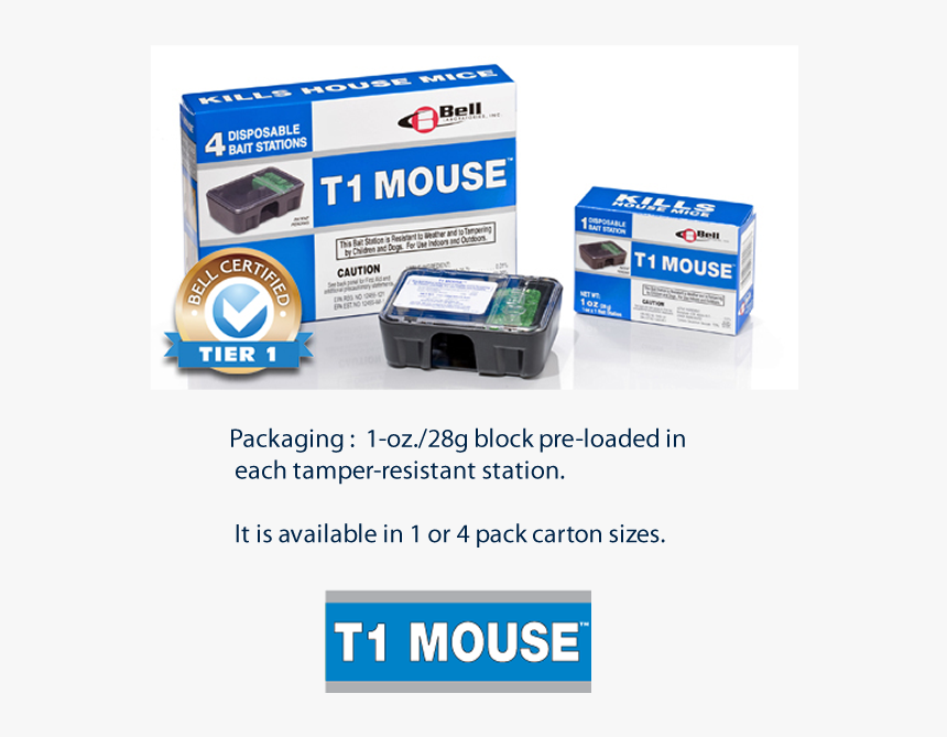 T1 Disposable Mouse Bait Stations - Box, HD Png Download, Free Download