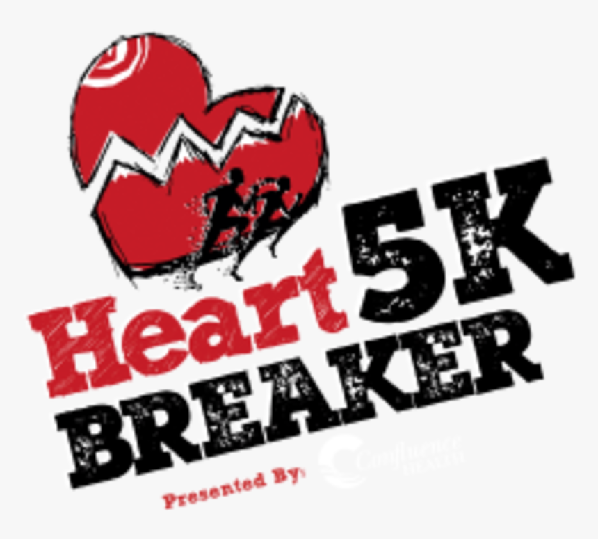 Heartbreaker 5k/10k, Presented By Confluence Health - Heart, HD Png Download, Free Download