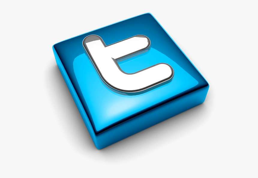 Follow Us On Twitter - Facebook Png 3d, Transparent Png, Free Download