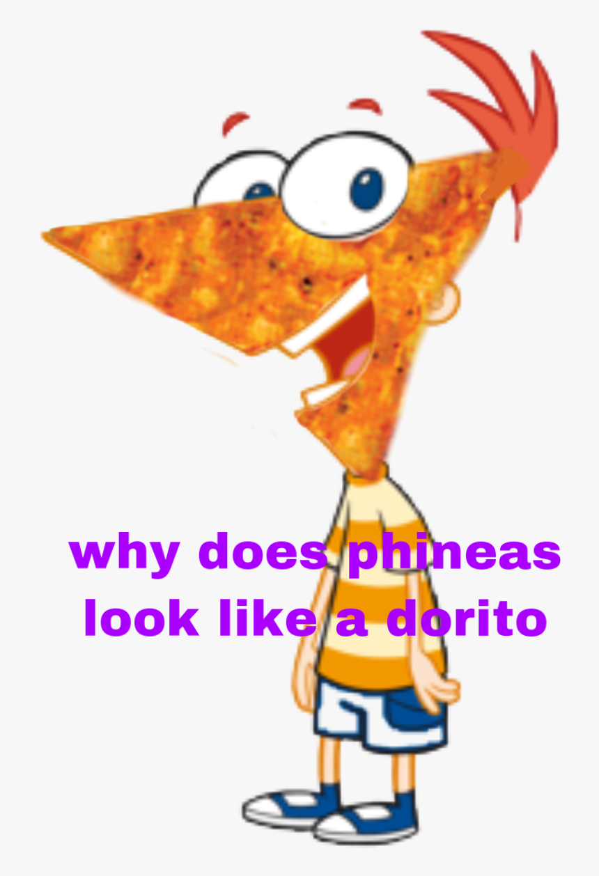 #freetoedit Why Does Phineas Look Like A Dorito - Pregnant Cursed Phineas And Ferb, HD Png Download, Free Download