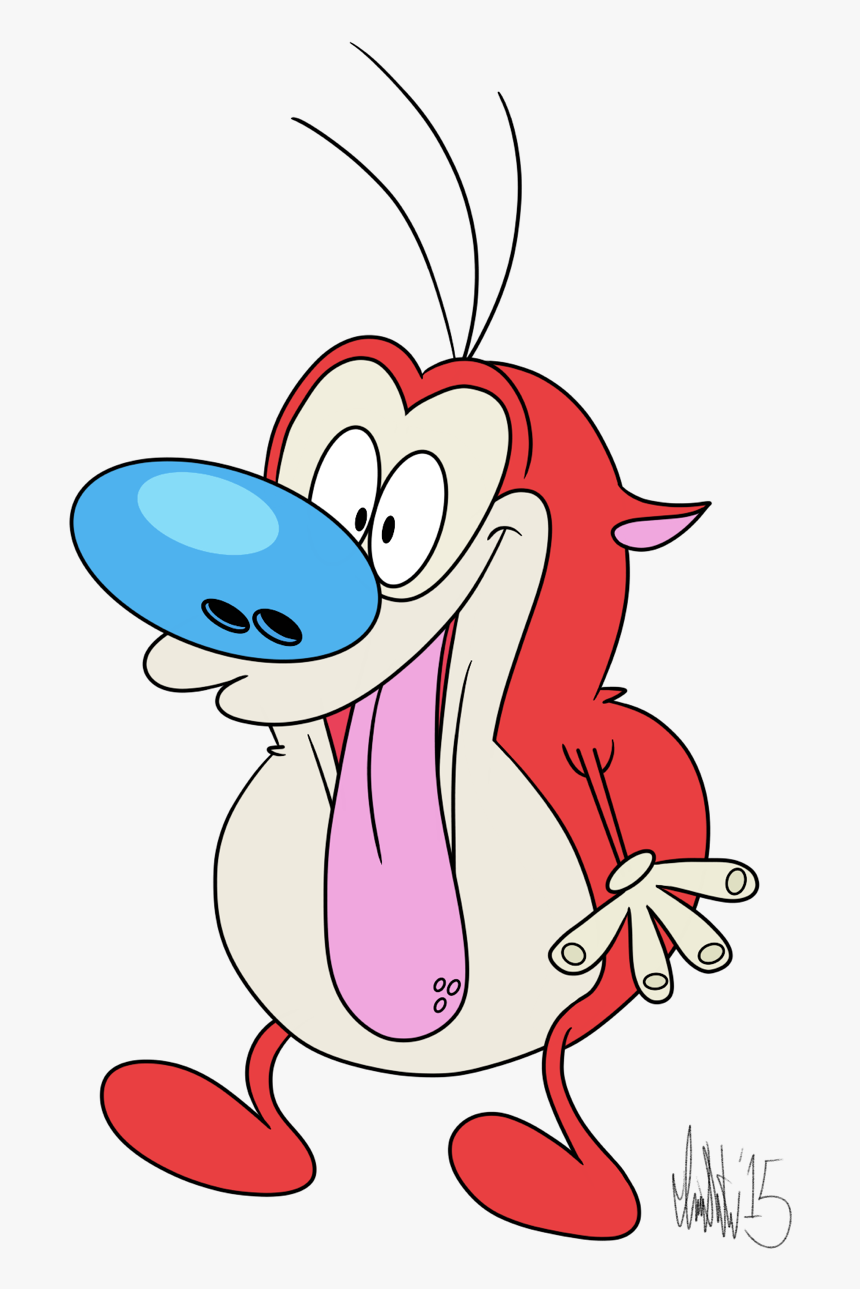 Felt Like Drawing Stimpy - Cartoon, HD Png Download, Free Download