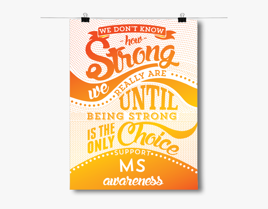 Ms Multiple Sclerosis Awareness - Christmas Card, HD Png Download, Free Download