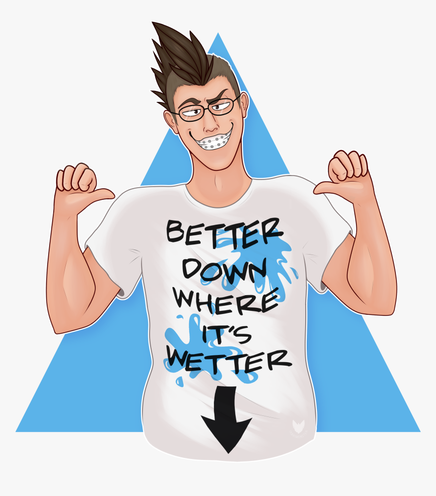 Better Down Where It"s Wetter - Cartoon, HD Png Download, Free Download