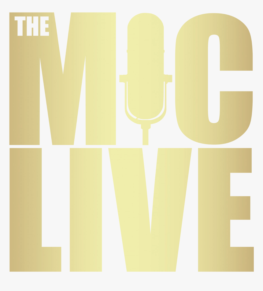 The Mic Live Logo Gold-2 - Graphic Design, HD Png Download, Free Download