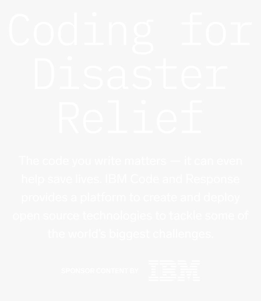Coding For Disaster Relief - Poster, HD Png Download, Free Download