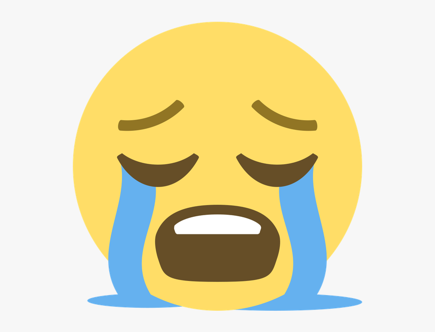 Grieving Face - Crying Emoji Svg, HD Png Download, Free Download