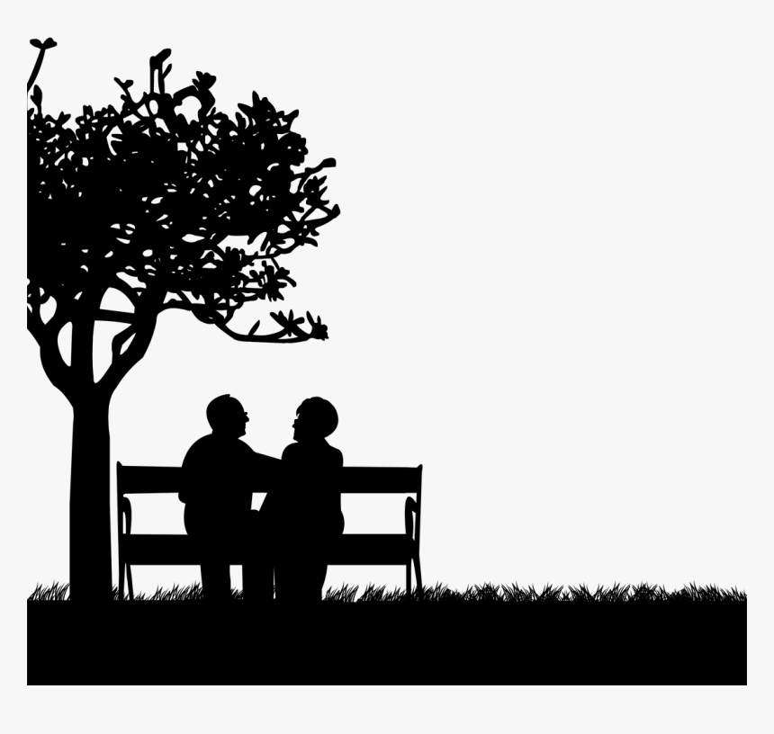 Mother And Daughter Silhouette Drawing, HD Png Download, Free Download