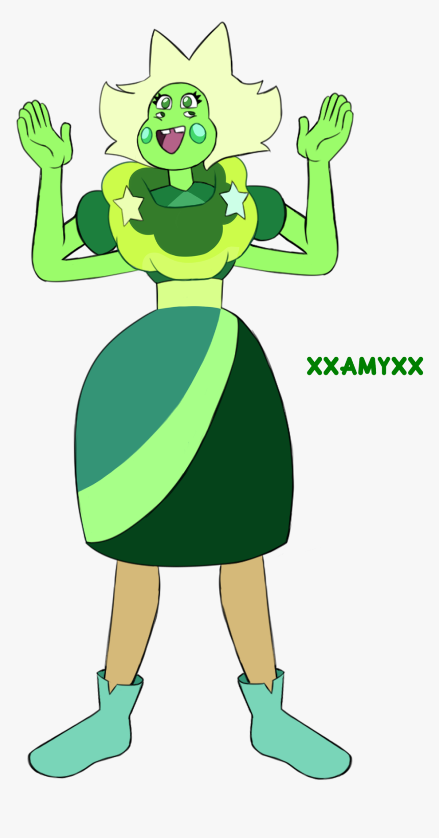 Lemon Jade As A Crystal Gem Do Not Repost - Steven Universe Jade Cristal Gem, HD Png Download, Free Download