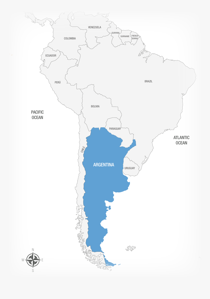 Argentina In The World Map, HD Png Download, Free Download