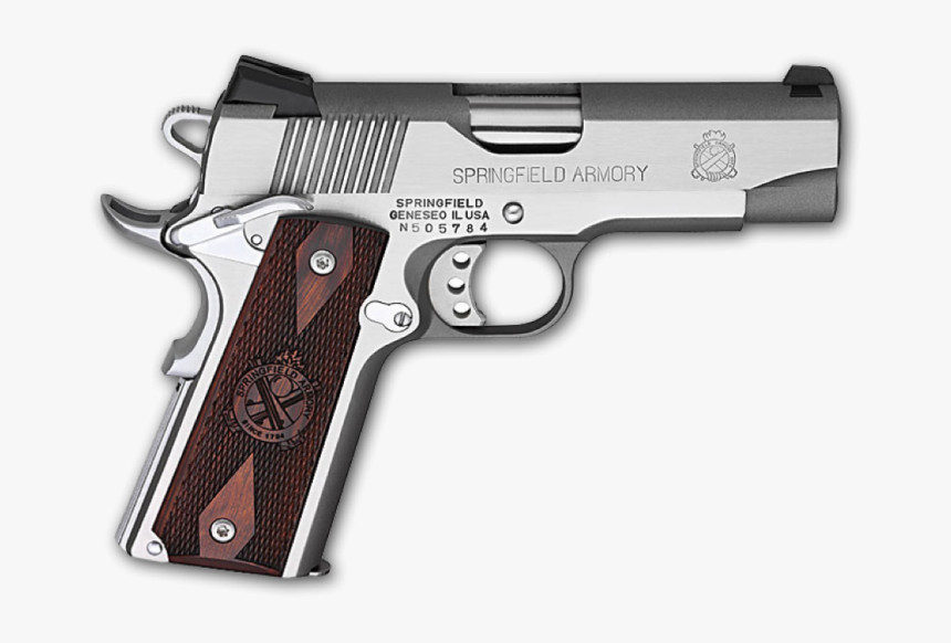 Springfield 1911 Stainless Loaded, HD Png Download, Free Download