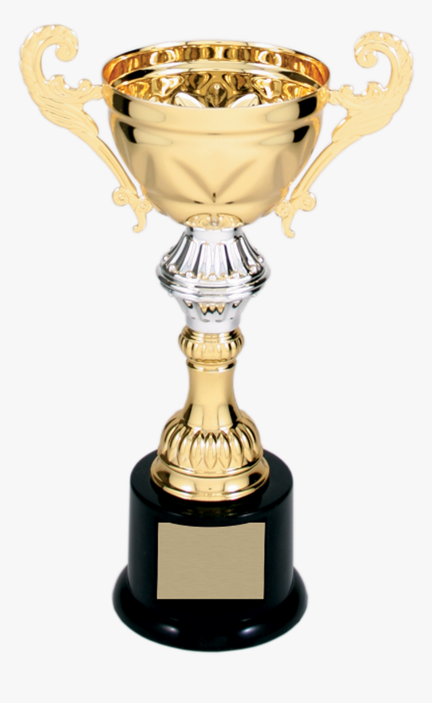 Gold Metal Corporate Cup Trophy On A Black Marble Base, HD Png Download, Free Download