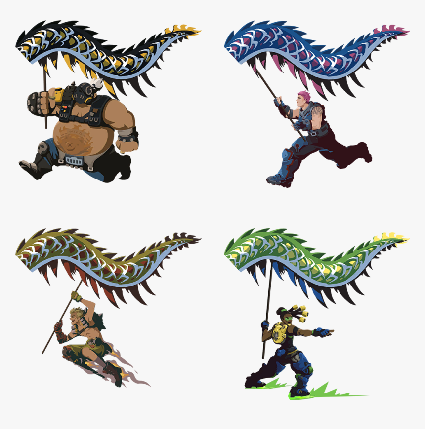 All Dragon Dance Overwatch Sprays, HD Png Download, Free Download