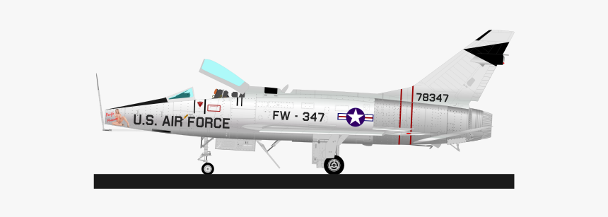 Super Sabre F-100 Airplane - Lockheed F-104 Starfighter, HD Png Download, Free Download